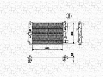 MAGNETI MARELLI 350213494000 -  Радиатор, охлаждение двигателя